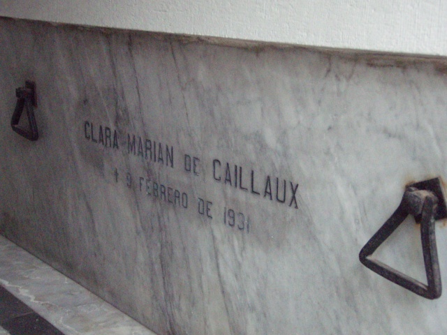 Tumba de Clara Marian Frescarode de Caillaux