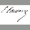 Eugne Alexandre Caillaux Thirion - Signature
